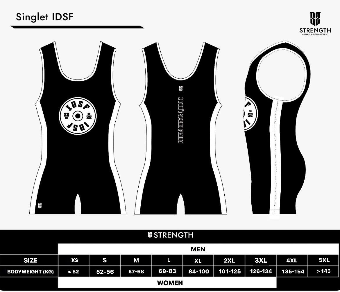 SINGLET IDSF - Color Negro