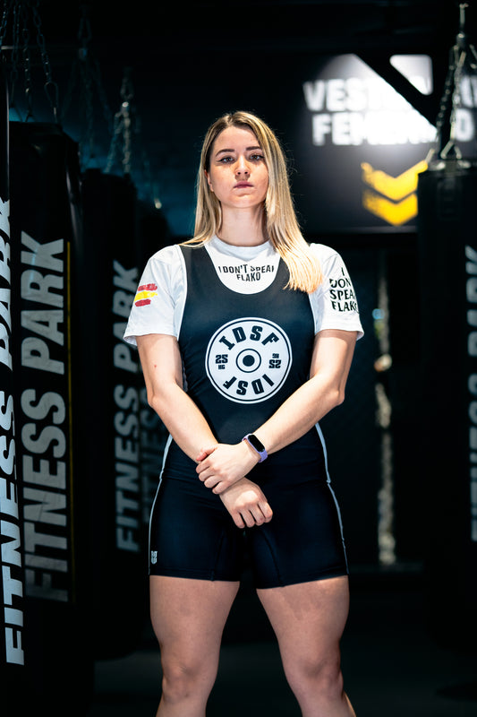 Camiseta POWER "I DON'T SPEAK FLAKO" color blanco
