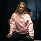 Sudadera "I DON'T SPEAK FLAKO" color rosa