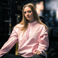 Sudadera "I DON'T SPEAK FLAKO" color rosa